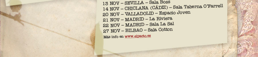 Próximos conciertos: Sevilla, Chiclana, Valladolid, Madrid, Bilbao...